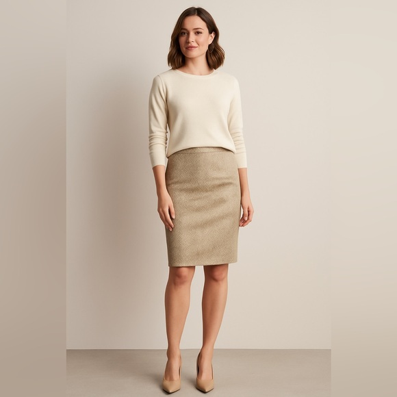 Gold snakeskin print skirt size 4 - Picture 1 of 6